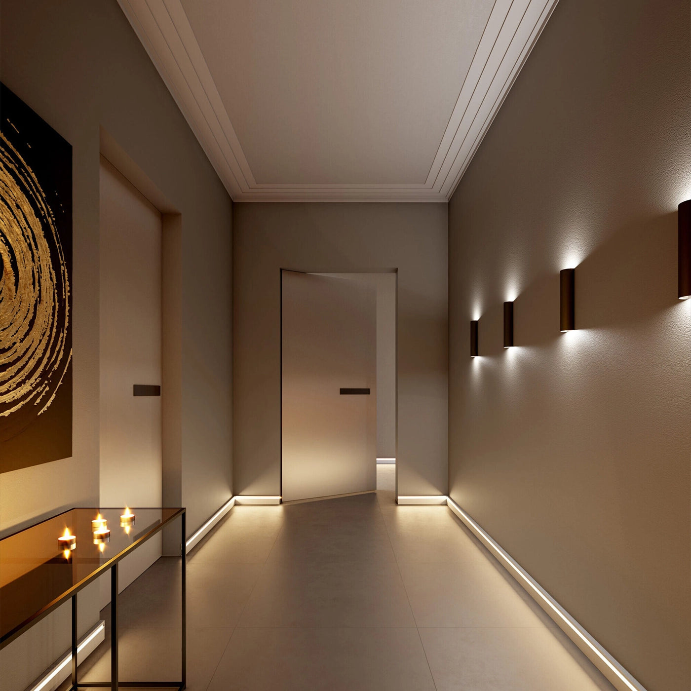AD21 ART DECO 2M NMC Ceiling Coving in hallway interior | DecorMania UK